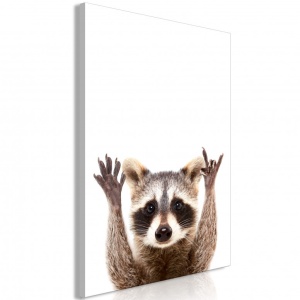 Πίνακας - Raccoon (1 Part) Vertical 80x120 cm