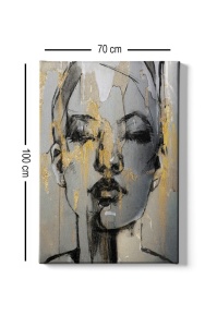 Πίνακας καμβά Πολύχρωμος 70x100 cm - Img 3