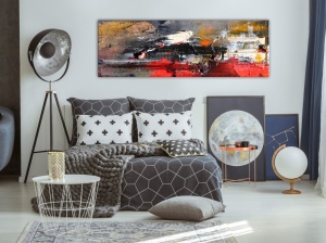 Πίνακας - Fiery Rush (1 Part) Narrow 120x40 cm - Img 2