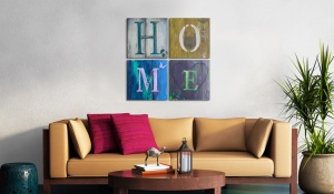 Πίνακας - Make yourself at home 80x80 cm - Img 2