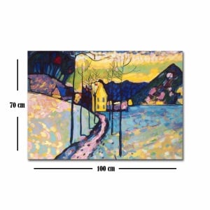 Πίνακας Rainbow Cascade Πολύχρωμος 70x100x3 cm - Img 4