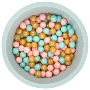 Πισίνα με μπαλάκια Bubble Pops v12 Μέντα 85x85x30 cm - Img 2