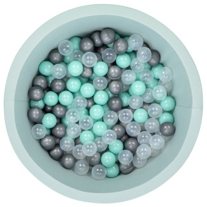 Πισίνα με μπαλάκια Bubble Pops v7 Μέντα 85x85x30 cm - Img 2