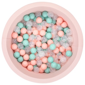 Πισίνα με μπαλάκια Bubble Pops v8 Ροζ 85x85x30 cm - Img 2