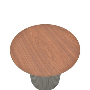 Πλαϊνό τραπεζάκι Dovel Καρυδί 50x50x45 cm - Img 4