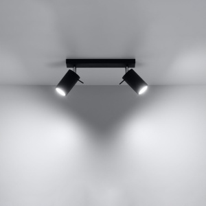 Πλαφονιέρα Ring, Μαύρη, 30x6x16 cm - Img 3