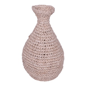 Πλεκτό βάζο Sannery Boho Pako World Natural 20x20x32 cm
