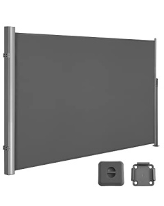 Πλευρική αντηλιακή τέντα, Songmics, Γκρι, 160x400 cm - Img 2