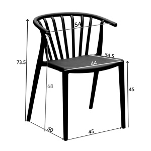 Πολυθρόνα Κήπου Armchair Pako World Σκούρο Γκρι 55x53x73 cm - Img 5