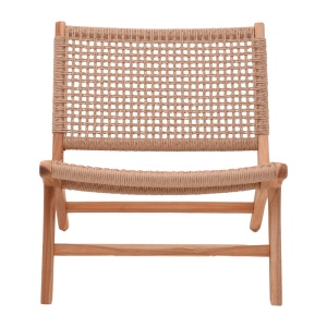 Πολυθρόνα Κήπου Beatrice Boho Pako World Φυσικό 65x78x68 cm - Img 4