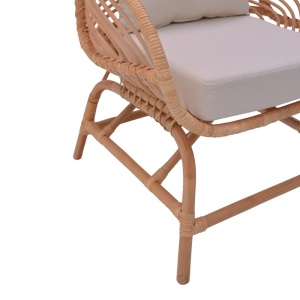 Πολυθρόνα Κήπου Caxen Boho Pako World Φυσικό 72x63x75 cm - Img 7