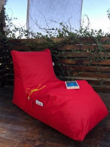Πολυθρόνα Κήπου puf beanbag Daybed Κόκκινο - Img 2