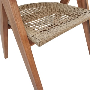 Πολυθρόνα Κήπου Wolly Boho Pako World Φυσικό 60x60x76 cm - Img 7