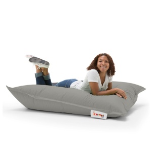 Πολυθρόνα Πουφ Κήπου Cushion Pouf Γκρι 100x100x20 cm