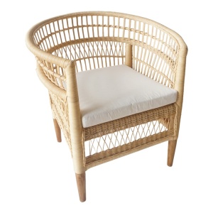 Πολυθρόνα με μαξιλάρι Necorian Φυσικό 80x70x87 cm