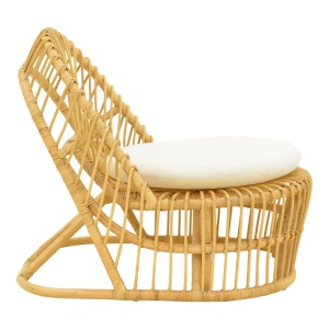 Πολυθρόνα με μαξιλάρι Tromso Boho Φυσικό 80x85x98 cm - Img 3