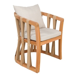 Πολυθρόνα Morani Boho Pako World Φυσικό 61x66x75 cm
