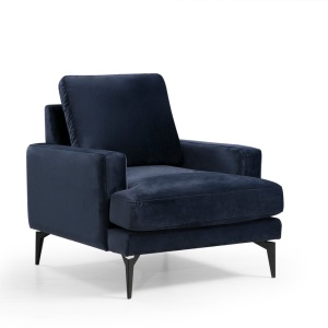 Πολυθρόνα Papira Bleumarin 80x90x88 cm - Img 2
