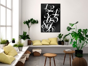 Πόστερ - Alphabet of Digits, με μαύρη κορνίζα, 40x60 cm - Img 2
