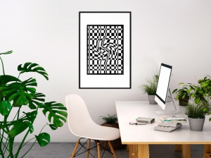 Πόστερ - Op Art, με μαύρη κορνίζα, 30x45 cm - Img 2