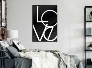 Πόστερ - Simply Love, με μαύρη κορνίζα, 30x45 cm - Img 2