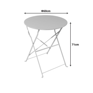 Πτυσσόμενο τραπέζι Bistro Πράσινο Μέντας 60x60x71 cm - Img 2