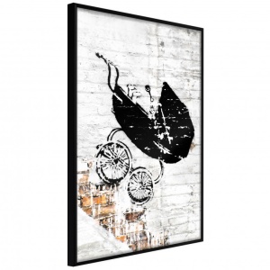 Πόστερ - Banksy: Baby Stroller, με μαύρη κορνίζα, 40x60 cm