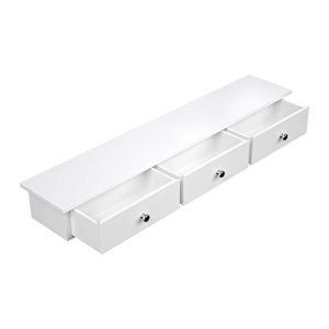 Ράφι τοίχου, Songmics, Λευκό, 80x15x10 cm - Img 2