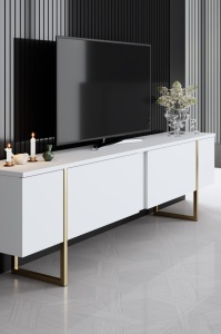 Σετ έπιπλα τραπεζαρίας Luxe Λευκό 160x35x80 cm - Img 7