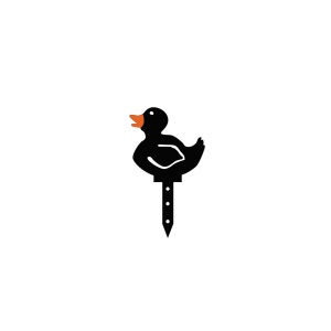 Σετ μεταλλικά διακοσμητικά αξεσουάρ κήπου Ducks Μαύρο 20x15 cm - Img 7
