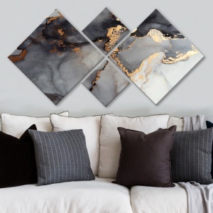 Σετ πίνακες canvas (4 τεμάχια) 4MDF1471082561 Πολύχρωμο 60x115 cm