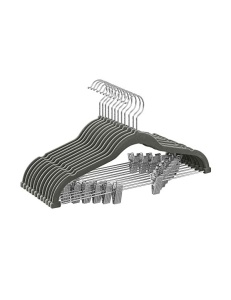 Σετ 12 κρεμάστρες με γάντζους, Songmics, CRF12V, Γκρι, 42.5 cm
