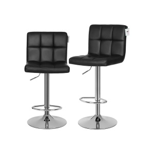 Σετ 2 τεμ. σκαμπό μπαρ Songmics Μαύρο 46x42x118.5 cm