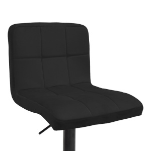 Σκαμπό μπαρ ajustabil Remina Μαύρο 44x44x112 cm - Img 5