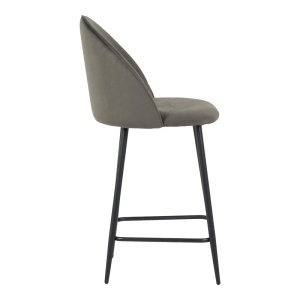 Σκαμπό μπαρ Perch Ανθρακί 50x43x99 cm - Img 3