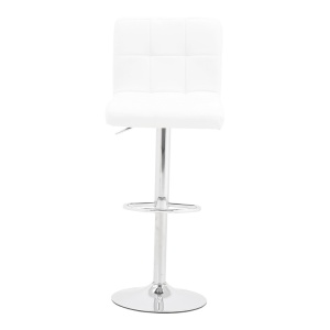 Σκαμπό μπαρ Remina Pako World Λευκό 44x44x112 cm - Img 5