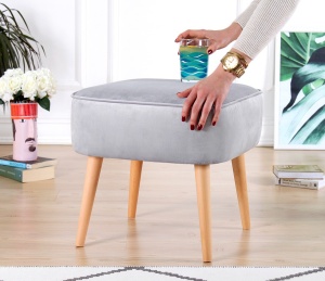 Σκαμπό Baba Γκρι 51x22 cm - Img 3