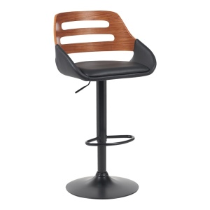Σκαμπό μπαρ ajustabil Fern Μαύρο 50x48.5x110.5 cm