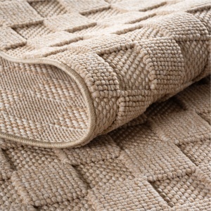 Στρογγυλό Χαλί Helix V4 Μπεζ 120x120 cm - Img 4
