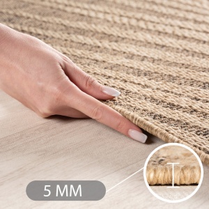 Στρογγυλό Χαλί Timber V3 Καφέ 80x80 cm - Img 5