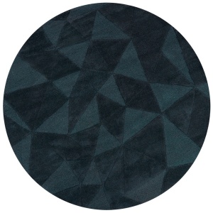 Στρογγυλό Χαλί Shard Bleumarin 160x160 cm, Flair Rugs - Img 2