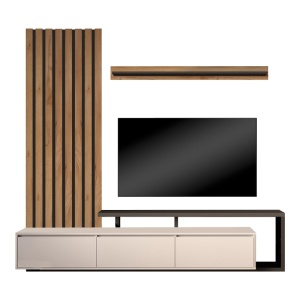 Σύνθεση TV Claironse Pako World, Sonoma, 225x37.6x210 cm