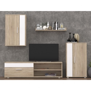 Σύνθεση TV Zafira, Sonoma, 200x35x190 cm - Img 3