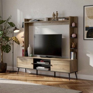 Σύνθεση TV Boho Zezan, Δρυς, 182.5x40x162 cm