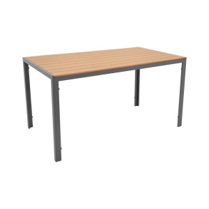 Τραπέζι κήπου Nares Γκρι 140x80x72.5 cm