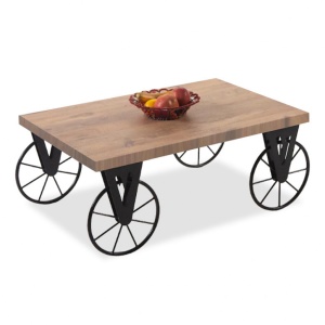 Τραπεζάκι σαλονιού Bike Καφέ 85x55x41 cm