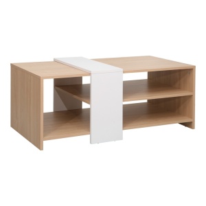 Τραπεζάκι σαλονιού Cozeto Λευκό 100x53x41.5 cm