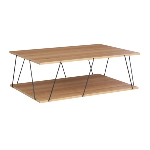 Τραπεζάκι σαλονιού Tars sonoma - Μαύρο 90x60x30.5cm