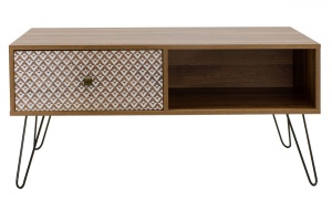 Τραπεζάκι σαλονιού Boho Walnut - Μαύρο - Img 5