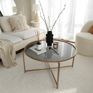 Τραπεζάκι σαλονιού Gold Sun S404F - Gold, Fume - Img 3